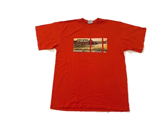 T-shirt Vintage Phat Farm Homme - Rouge - Taille XL - 100% Coton