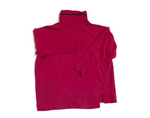 Vintage Maroon Red 90s The Limited Turtleneck Swe… - image 2