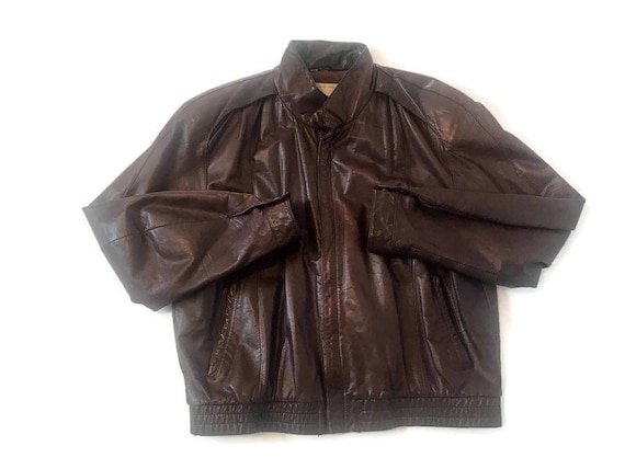 Vintage Men’s Brown Georgetown Leather Jacket