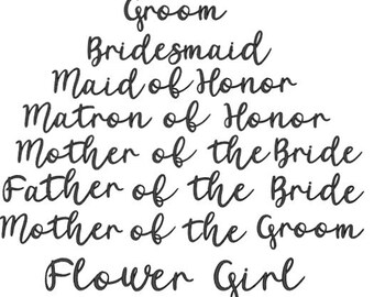 Bridal Party SVG