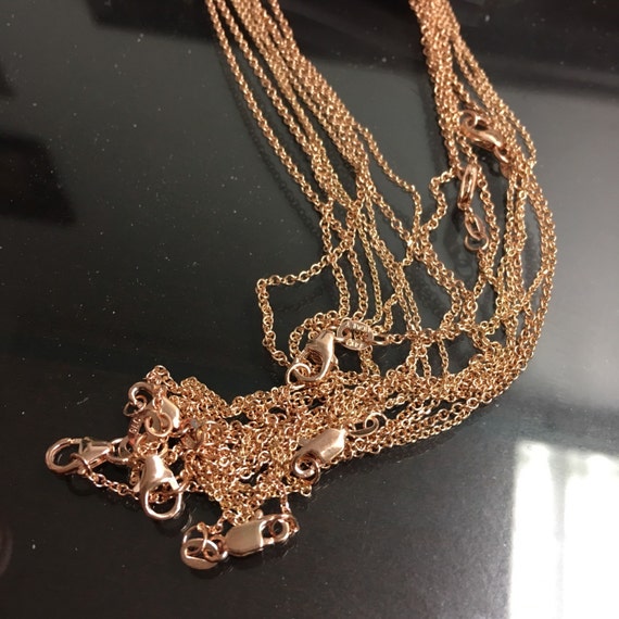 Gold Pendant Chain in 14k Gold