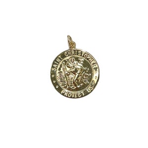 Saint Christopher Medal in 14K Gold