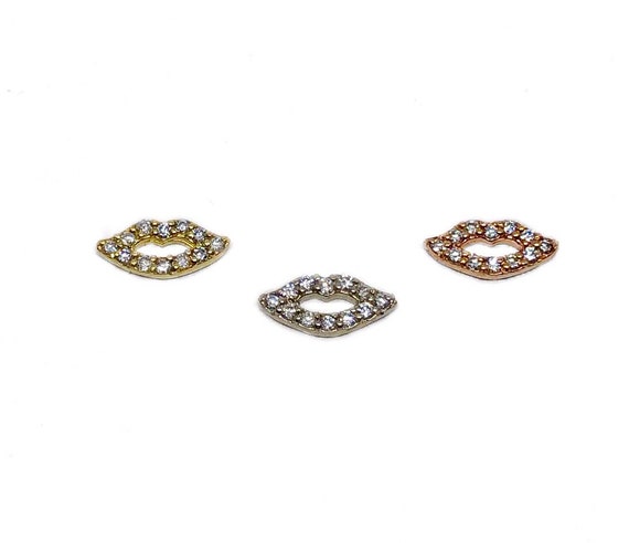Tiny Diamond Lip Stud Earring