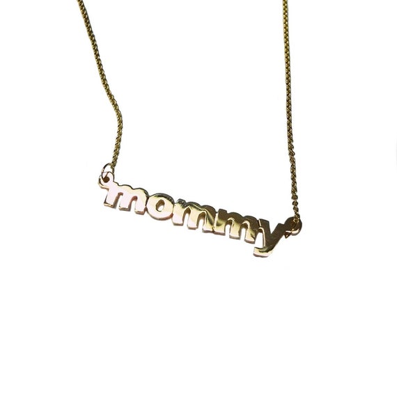 Mini Nameplate in 14k Gold