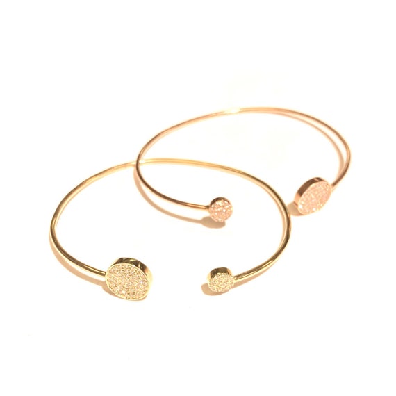 Diamond Bangle in 14k Gold