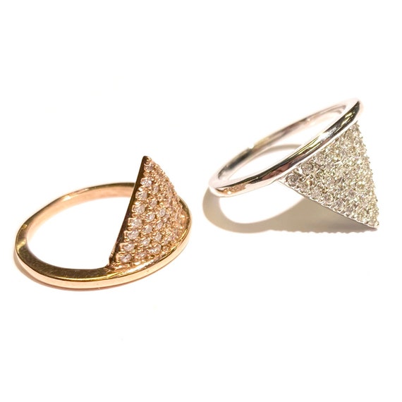 Diamond Spike Ring in 14k Gold