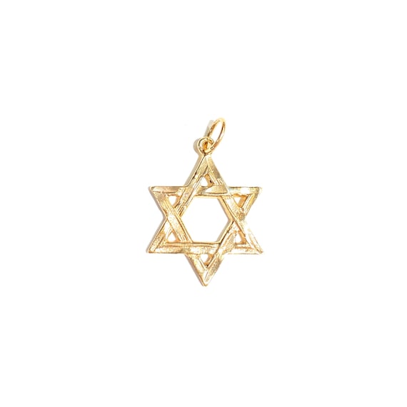 Star of David Charm in 14k Gold
