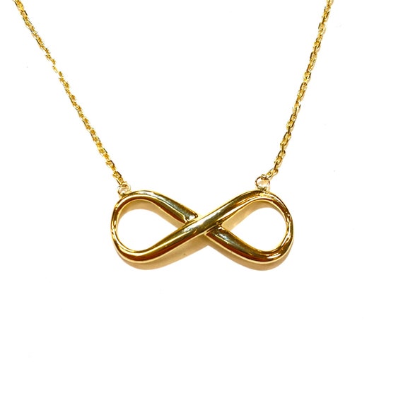 Infinity Necklace in 14k Gold