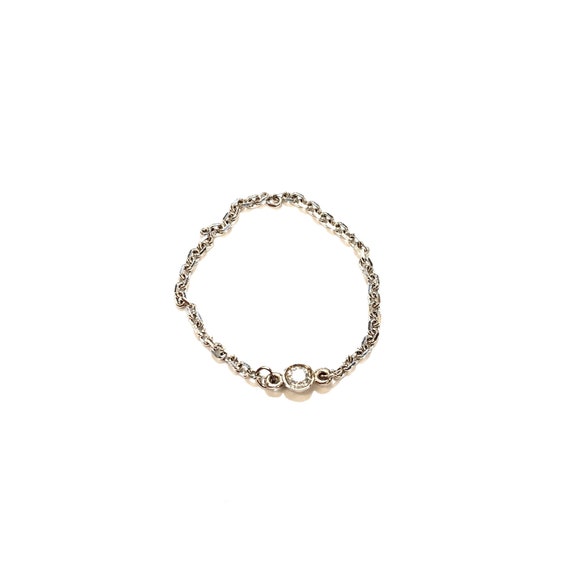 Diamond Chain Ring in 14k Gold