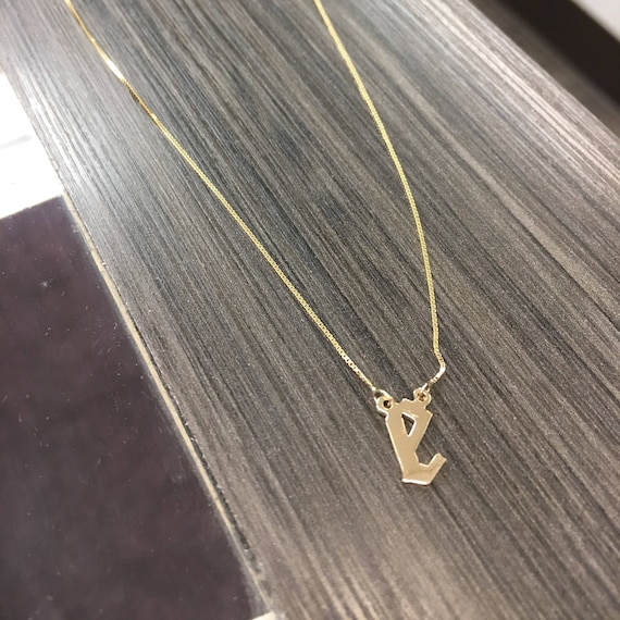 Initial Choker in 14k Gold