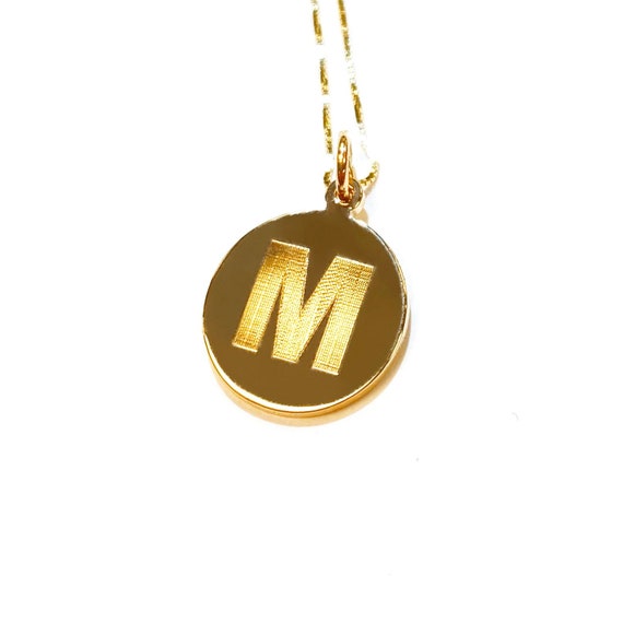Initial Pendant in 14k Gold