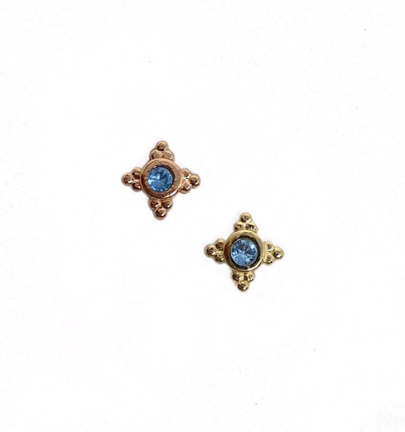 Four-Point Bezel Stud