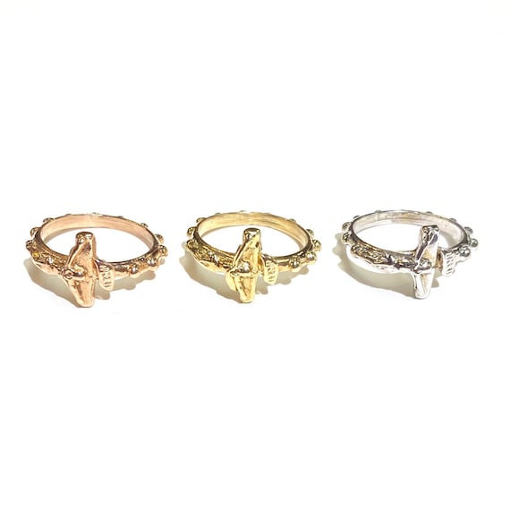 Rosary Ring in 14k Gold