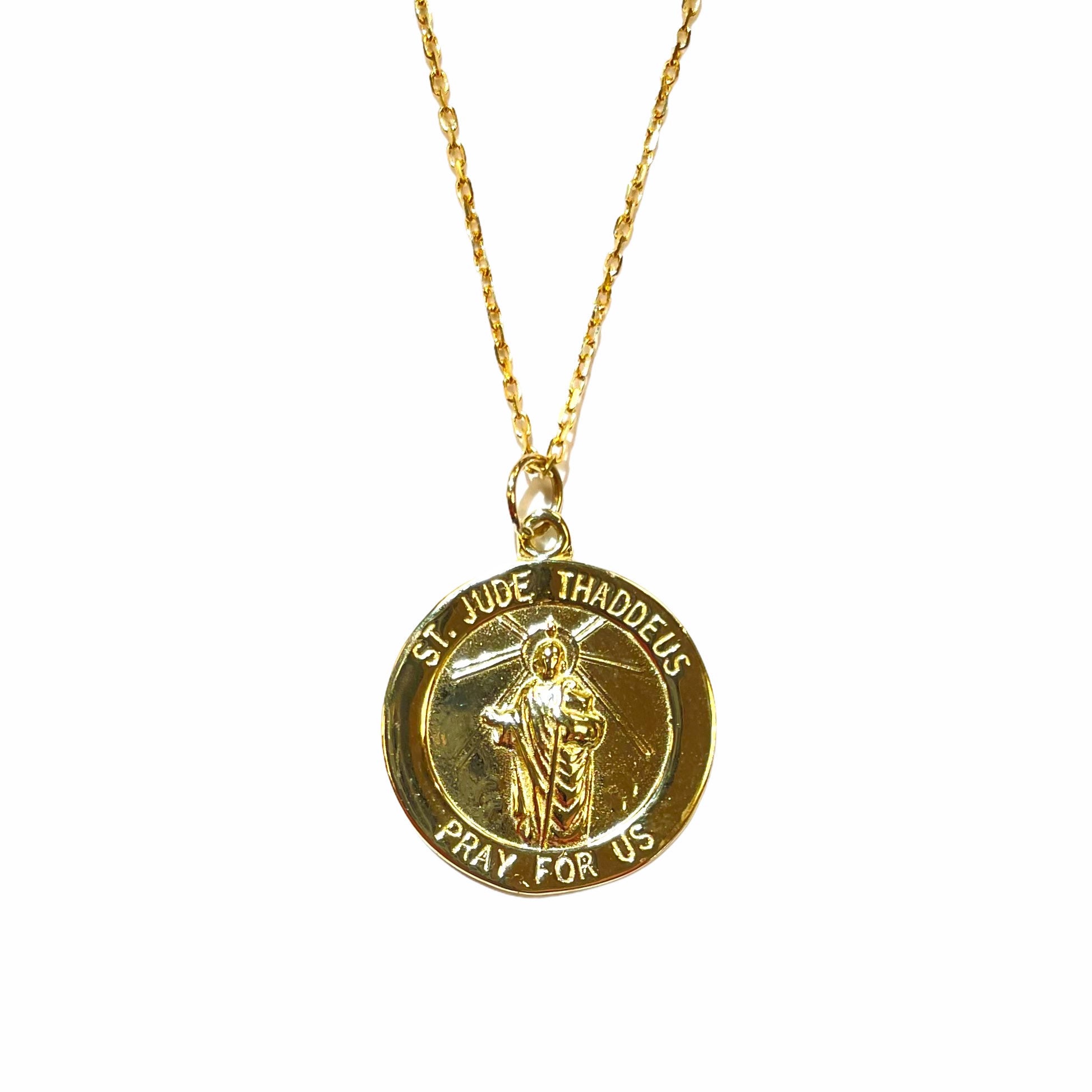Saint Jude Thaddaeus Medal in 14K Gold | Etsy