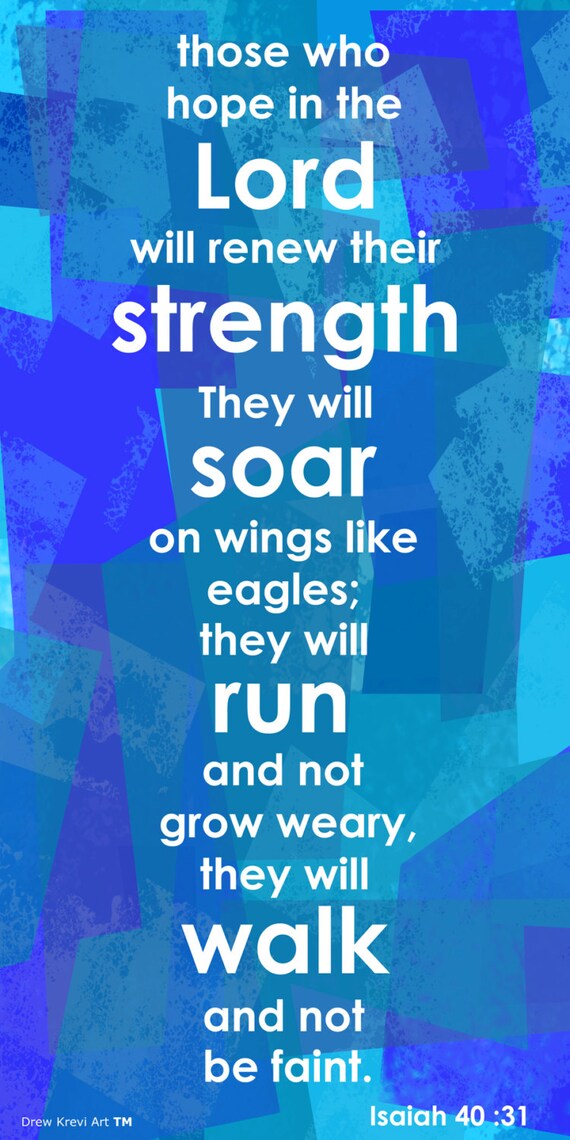 Bible Verse Isaiah 4031 Church Banner Bible Verse Banner  Etsy