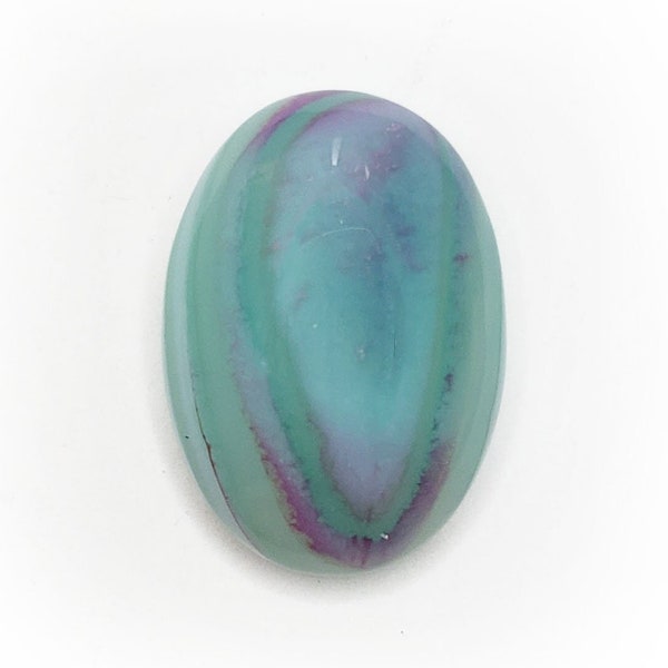 Dyed Aqua Onyx Cabochon, Oval Shape, Blue/Green Crystal Cabochon, Jewelry Making Supplies, Crystal Collectors, Wire Wrapping