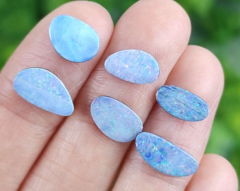 Natural Australian Opal Cabochon: Ironstone Backing, Jewelry Making