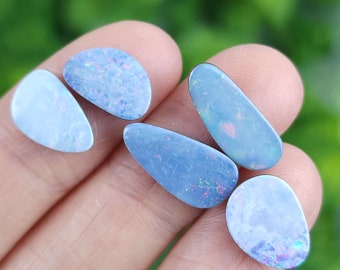 Natural Australian Opal Cabochon: Ironstone Backing, Jewelry Making