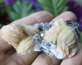 Cerussite Barite Galena Dolomite Specimen: Mibladen Morocco Minerals