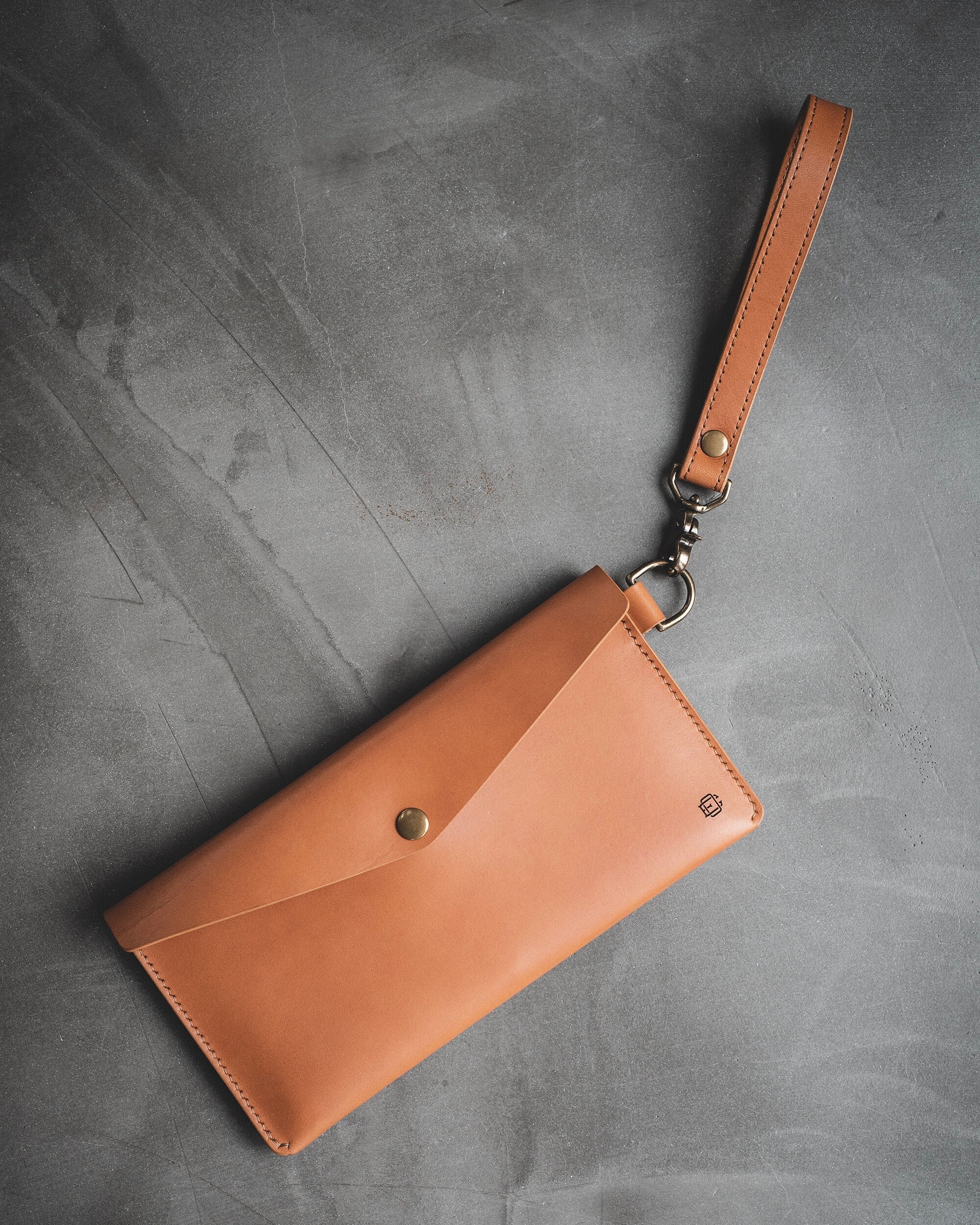 Denim Envelope Clutch main image 1