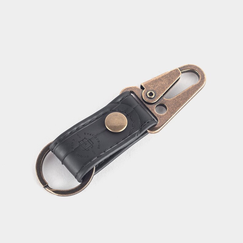 Brass Keychain Made From Recycled Bike Inner Tubes Etsy