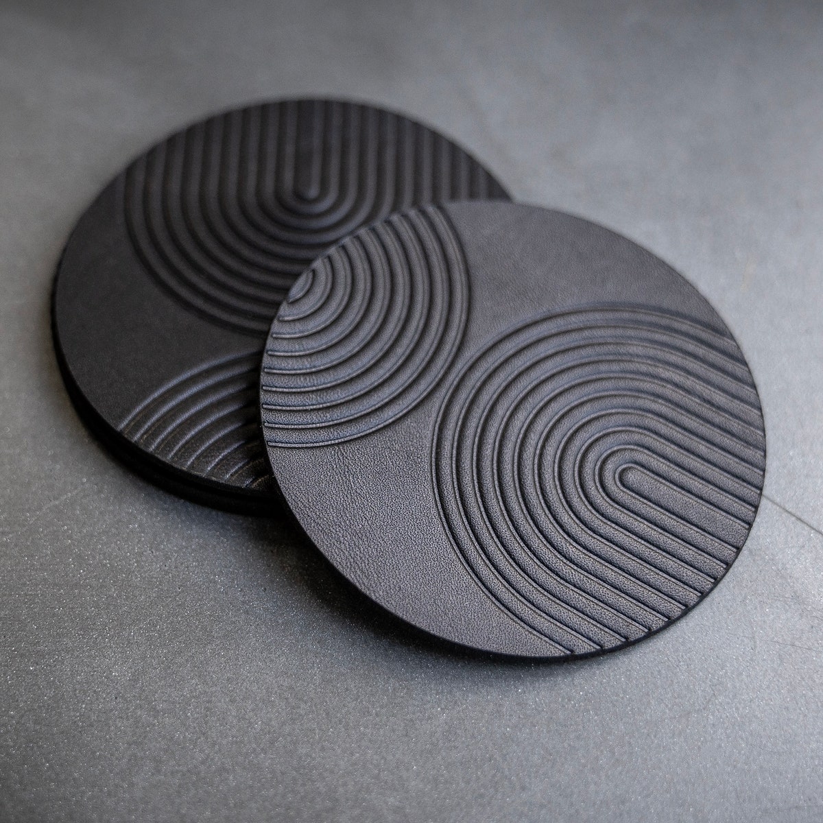 Leather Coasters Arch Pattern, 4 Pack - Etsy