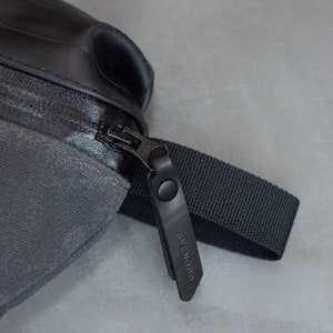 Waist Pack: Waxed canvas and inner tube image 6