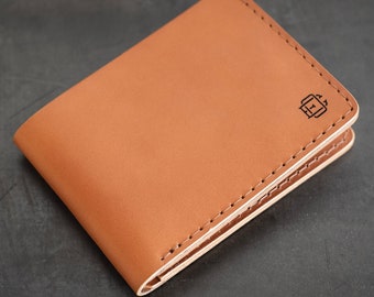 Billfold Leather Wallet - Tan