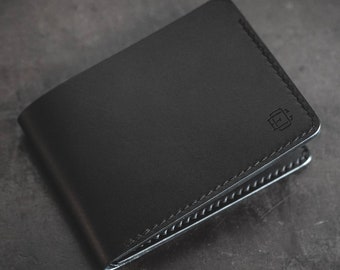 Billfold Leather Wallet - Black