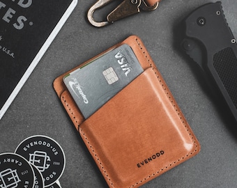Leather Vertical Slim Wallet