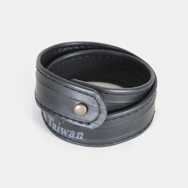 Double Wrap Bracelet Made From Reclaimed Bike Inner Tube Etsy