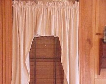 Country Primitive Farmhouse Super Muslin Swags