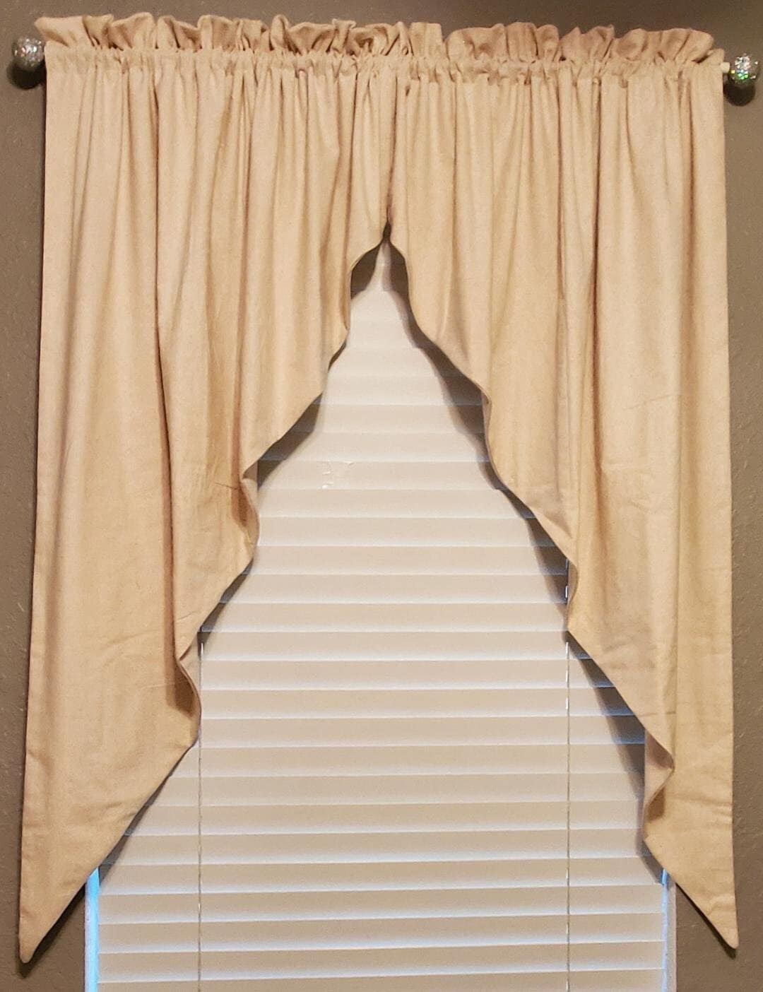 Handmade Country Primitive Colonial Farmhouse Osnaburg Romantic Swags Fully  Lined - Etsy, image size:1080x1404