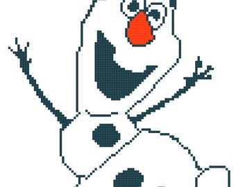 Patrón de manta de muñeco de nieve feliz