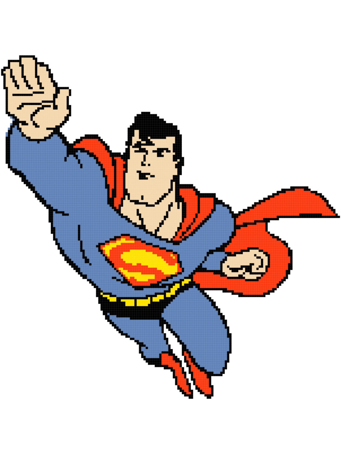 Flying Man Blanket Pattern Etsy Canada