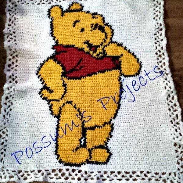 Yellow Bear Baby Blanket Pattern