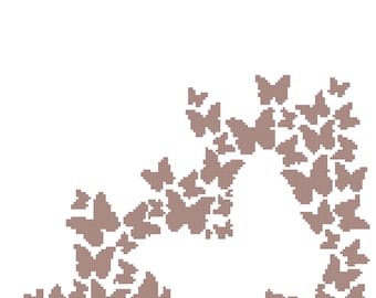 Butterflies Blanket Graph Pattern