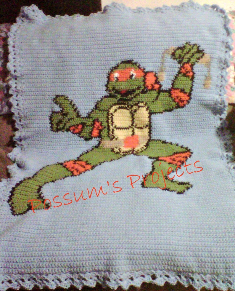 Turtle Baby Blanket Pattern. Etsy
