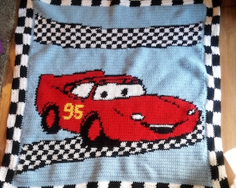 Race Car Youth Size Blanket  Pattern