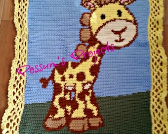 Baby Giraffe Baby Blanket Pattern