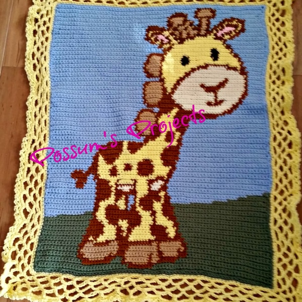 Baby Giraffe Baby Blanket Pattern