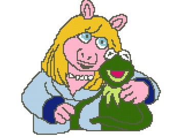 Pig and Frog 2 Blanket Graph Pattern