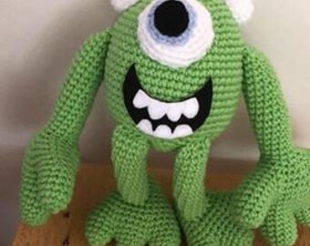 One eyed green monster stuffie