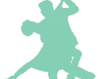 Dancing Couple Graph Blanket Pattern
