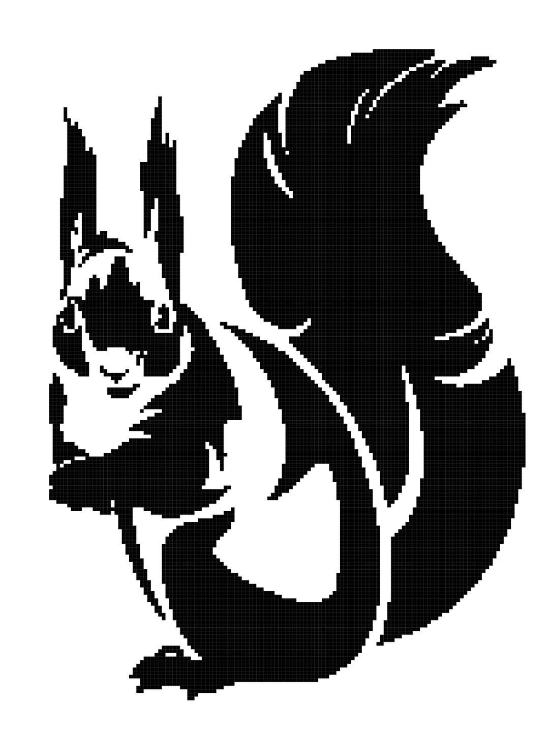 Squirrel Graph Blanket Pattern - Etsy