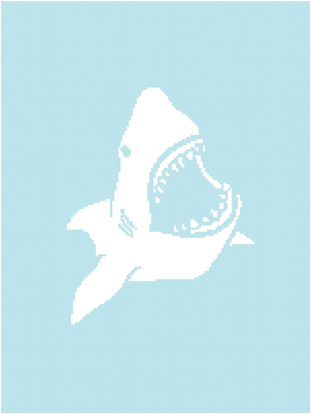 Shark Blanket Graph Pattern - Etsy