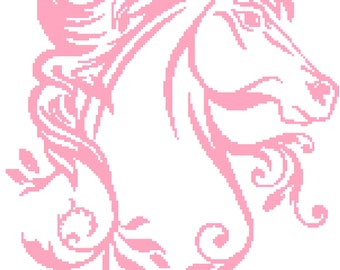 Horse Head Graph Blanket Pattern