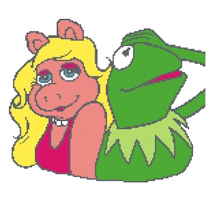 Pig and Frog Blanket Graph Pattern
