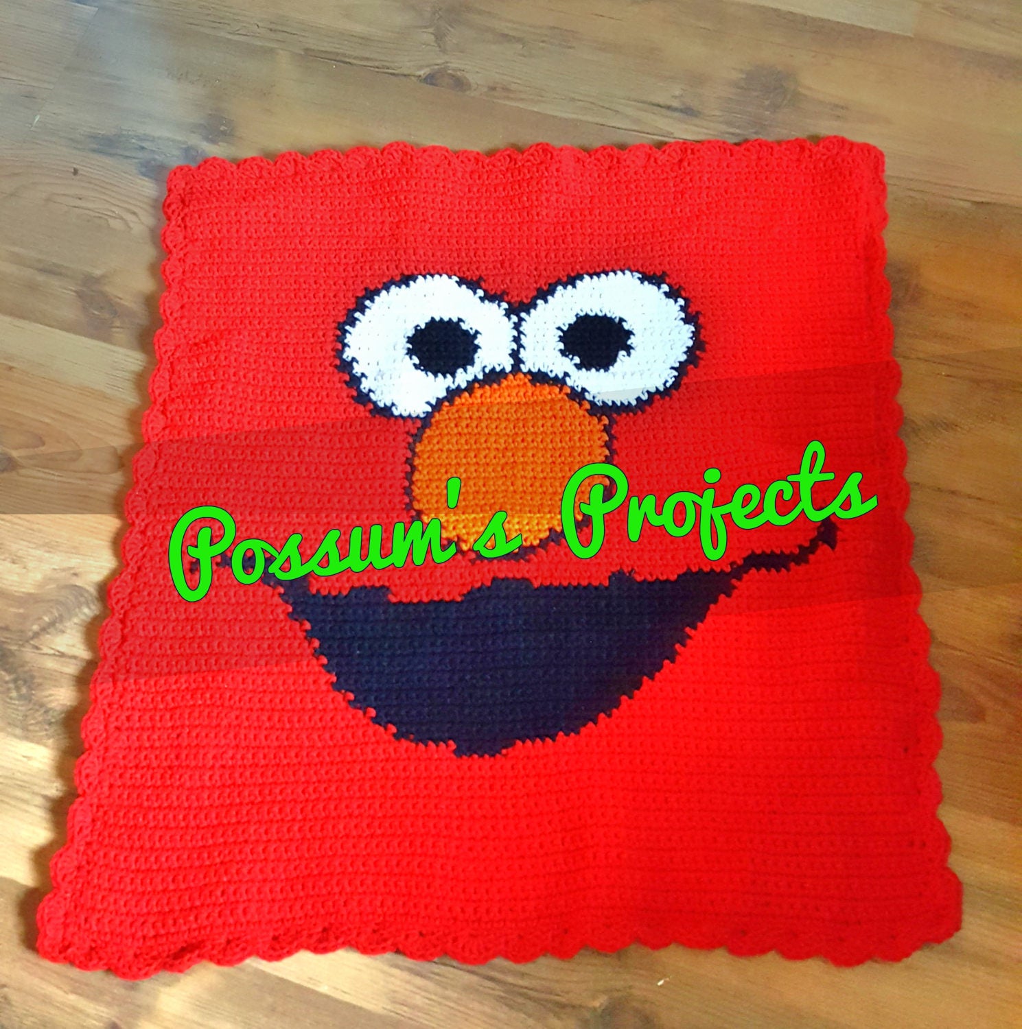 Elmo Inspired Baby Blanket Pattern Etsy