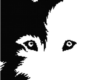 Husky/Wolf Blanket Pattern